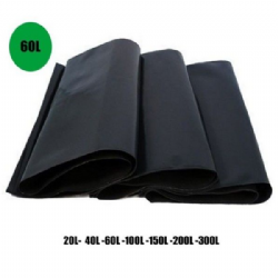 60L PRETO 0.10M FORTE 63X70CM SACOS PARA LIXO COM 100UND PESO APROX. 2,5KG - MDC