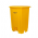 LIXEIRA 100L AMARELA  COM PEDAL A84L49P48CM CESTO COLETOR - PERFECT