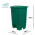 LIXEIRA 100L VERDE  COM PEDAL A84L49P48CM CESTO COLETOR - PERFECT