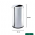 LIXEIRA 12L INOX COM TAMPA MEIA LUA A44D20CM - BRINOX