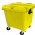 CONTENTOR 1000L AMARELO A129L138P104CM COM 4 RODAS E SEM PEDAL - JSN