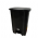 LIXEIRA 50L PRETA COM PEDAL A60L41P40CM CESTO COLETOR - TONK