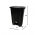 LIXEIRA 50L PRETA COM PEDAL A60L41P40CM CESTO COLETOR - TONK